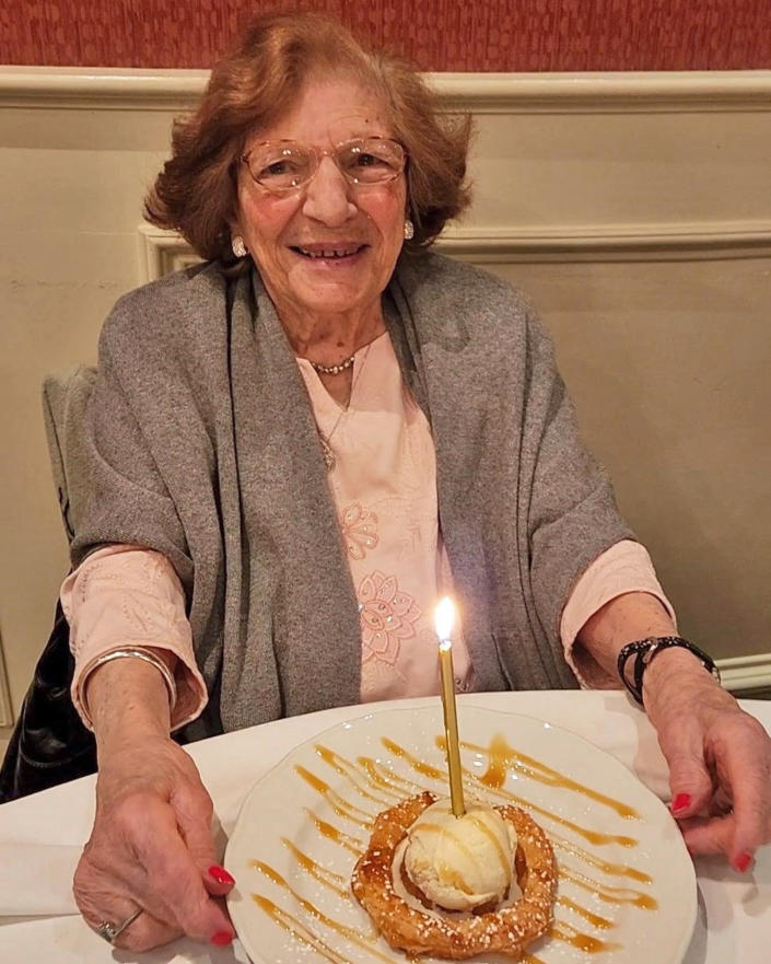 104-year-old woman who drinks beer every day, exercises shares her secret to a happy life (Courtesy Phyllis Scotto)