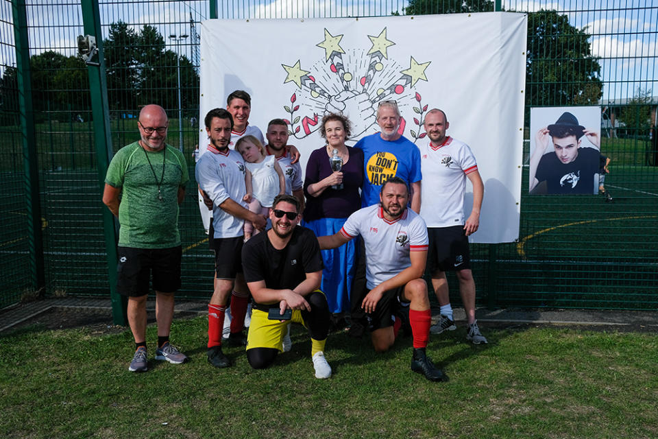 Jack's friends and family at last year's tournament.