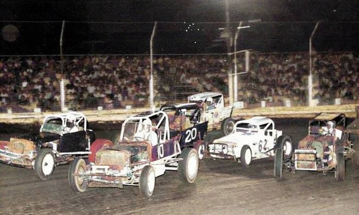 Race cars of all kinds competed at Riverside Stadium, which was a quarter-mile dirt track for most of its 37-year existence.