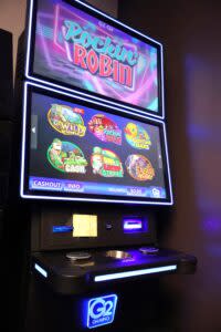  An electronic pull tab machine sits in the training center of the Gaming Division, part of the Office of the North Dakota Attorney General on Feb. 27, 2024. (Michael Achterling/North Dakota Monitor)