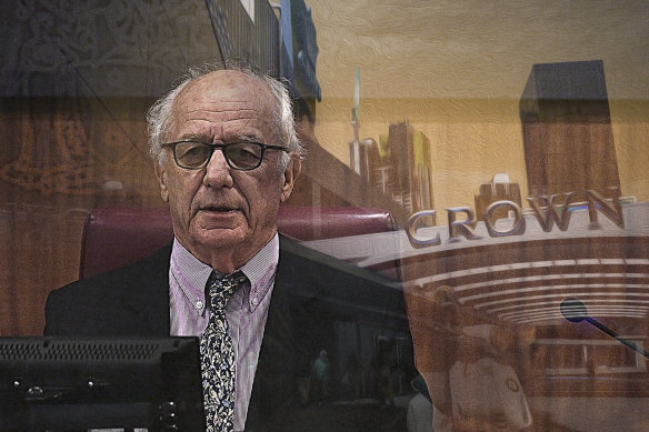 Former Federal Court judge Ray Finkelstein lead the Victorian commission into Crown Melbourne.