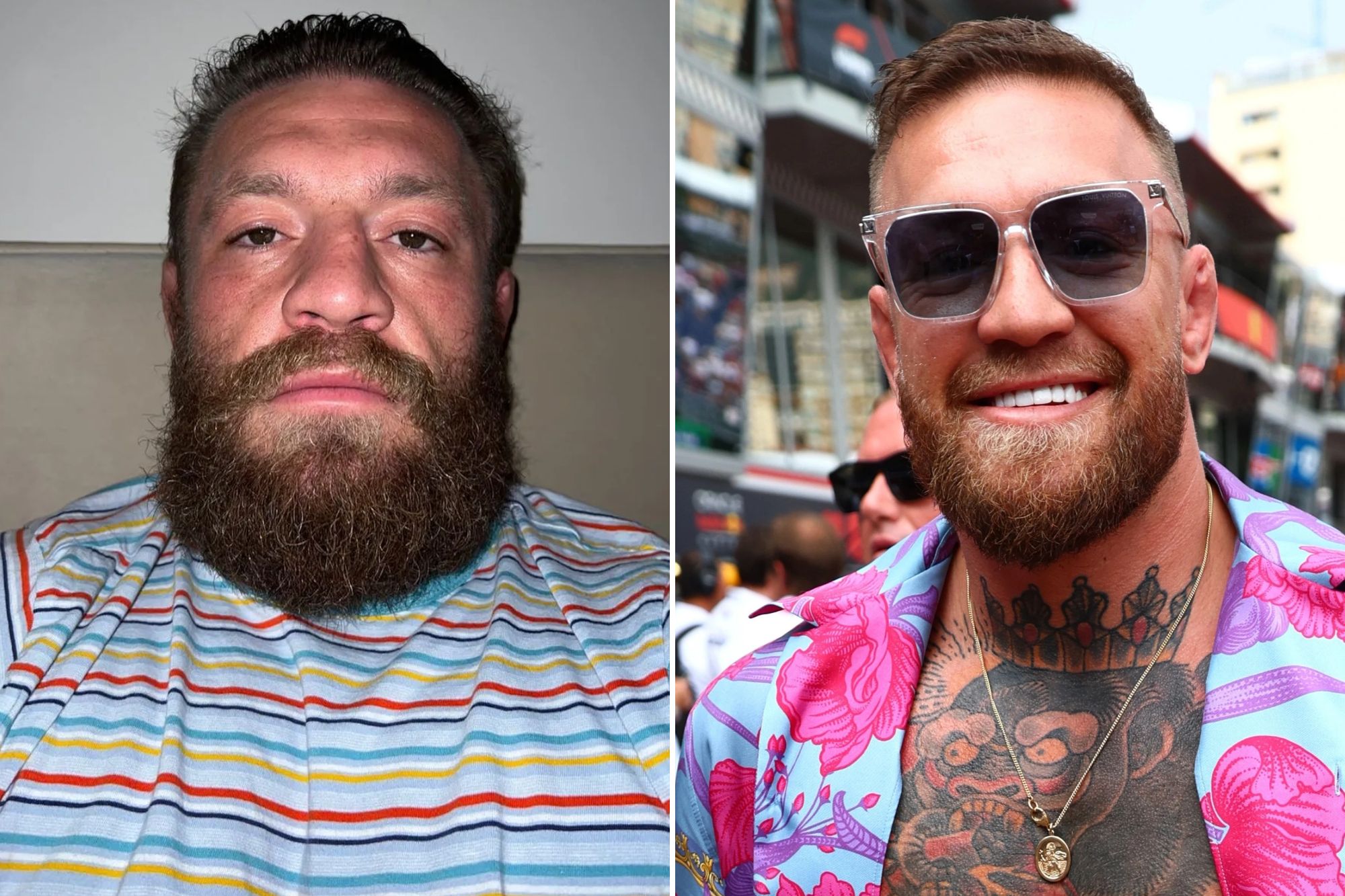 Conor McGregor lounges back in striped Dunnes Stores PJs as fans say same thing