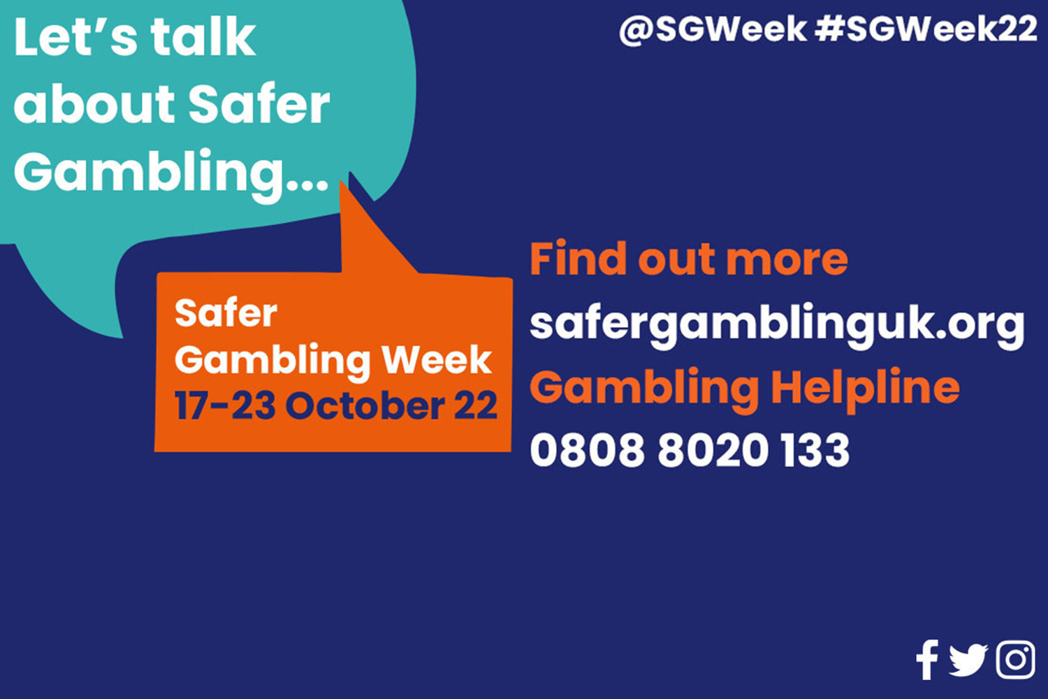 Bookmakers come together to support Safer Gambling Week