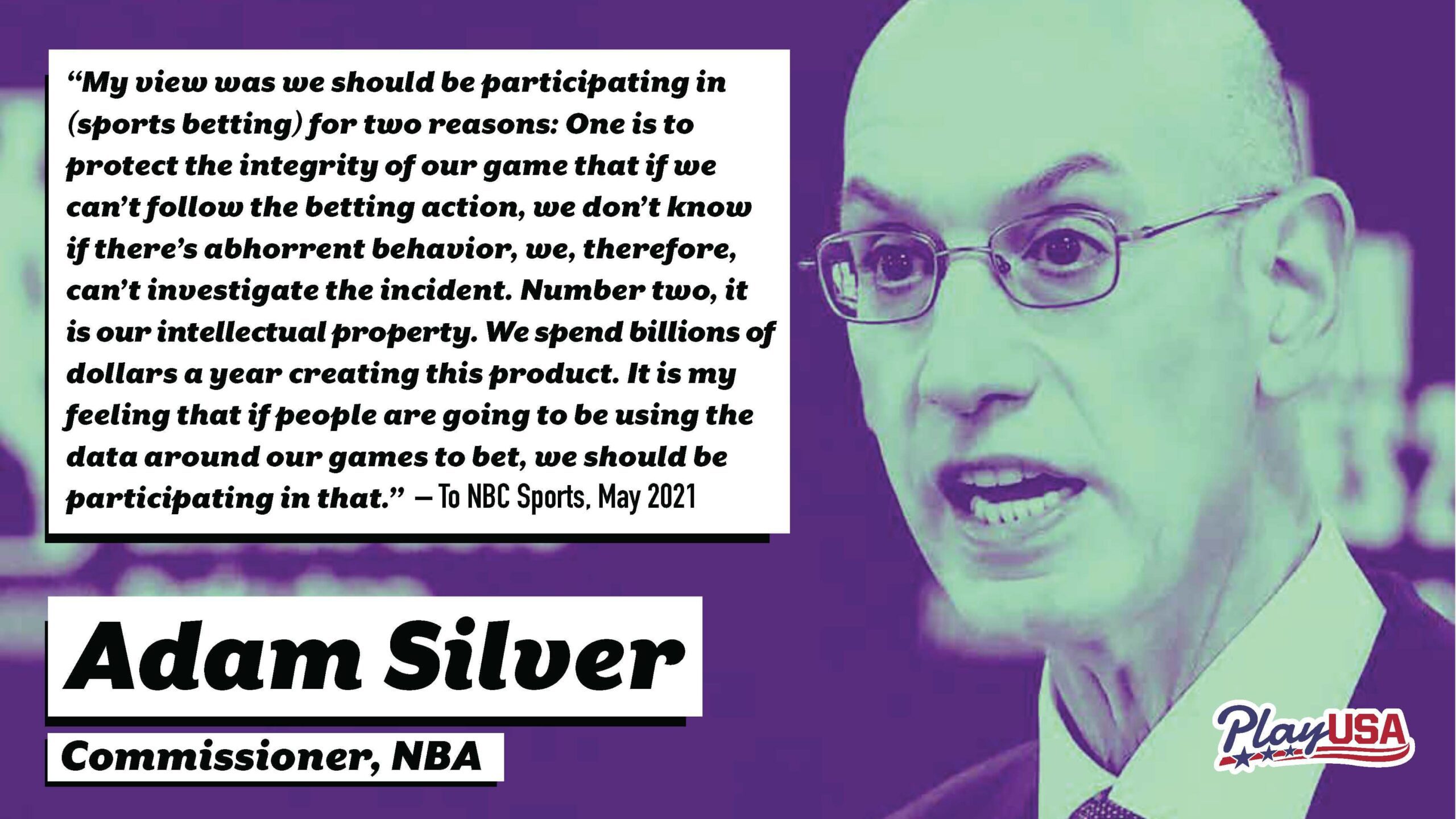 Adam Silver - PlayUSA.com Online Gambling Power Players