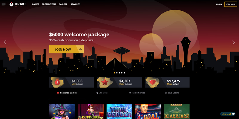 Drake Casino: Best online casino real money site design