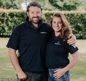 The Starship Children's Hospital in Auckland declined the offer from horse racing giant Mark Chittick (pictured with wife Pippa) of New Zealand's Waikato Stud after his horse I wish I won took out the $10million Gold Eagle at the races at Rosehill in Sydney