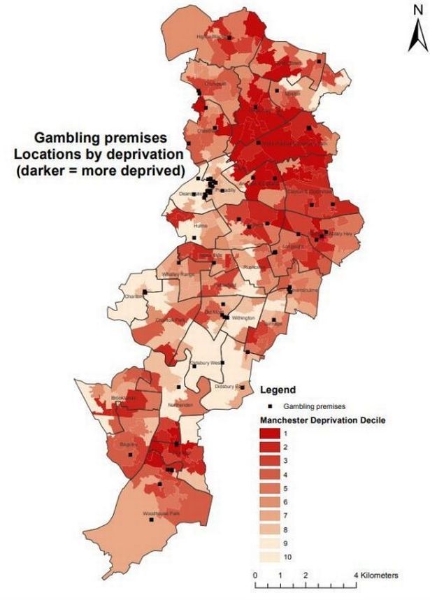 Concern over gambling shops in deprived areas of Manchester as cost of living crisis soars