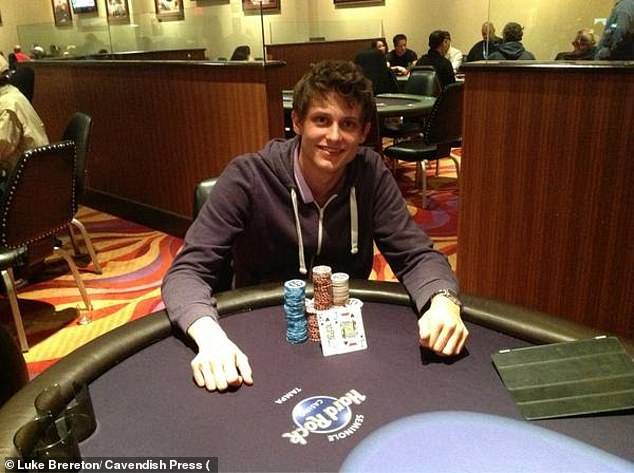 Professional poker player Luke Brereton (pictured) said the money stolen from his bank account by Amer Siddique took 'years of building and sacrifice'. He has still not been paid back