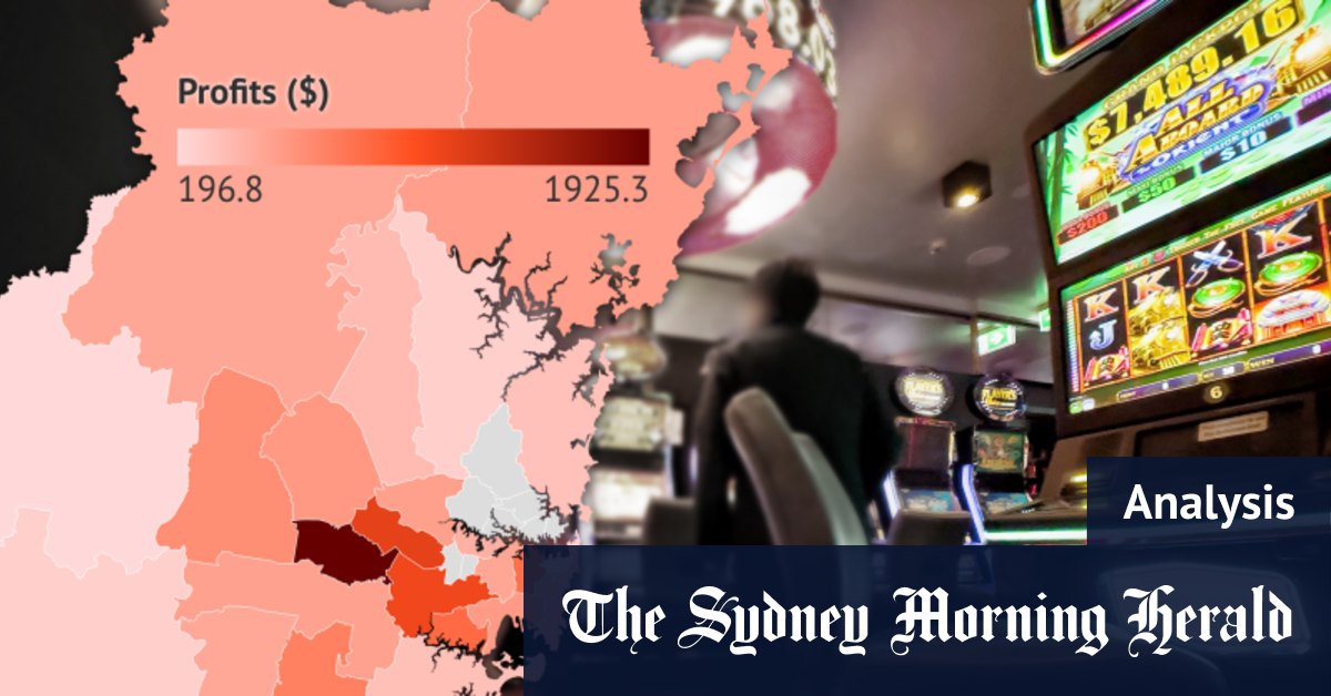 ‘Gambling capital of Australia’: Six charts that show the scale of poker machine use in NSW