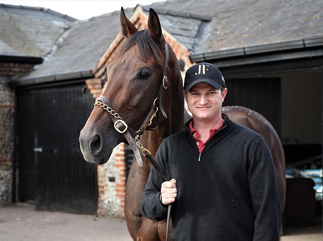 Cup favourite Deauville Legend with his English trainer James Ferguson