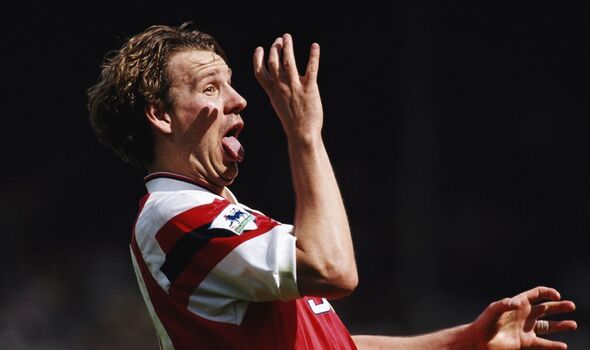 Paul Merson celebrating in 1993