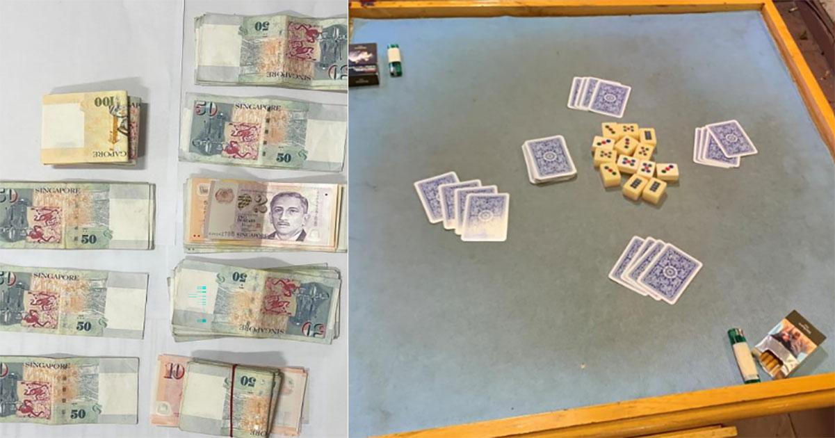 12 people, aged 51-76, arrested in Yishun for illegal gambling