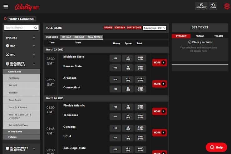 Bally Bet IA gambling site