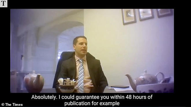  Scott Benton, the Blackpool South MP, was filmed saying he was prepared to leak market sensitive information to a bogus investment fund