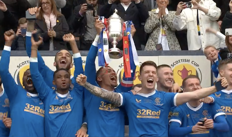 Rangers celebrate Scottish Cup win 2022