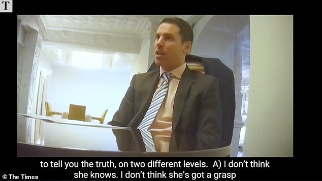 He was stripped of the party whip after an investigation for The Times (pictured speaking to undercover reporters) found he was prepared to leak market sensitive information to a bogus investment fund and ask parliamentary questions on its behalf, in breach of parliamentary rules