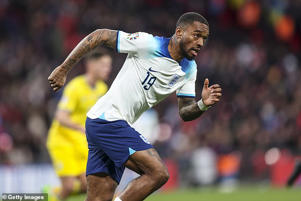 Toney, pictured while making his England debut against Ukraine in March, received Gareth Southgate's backing on Tuesday as the Three Lions boss announced his squad for June