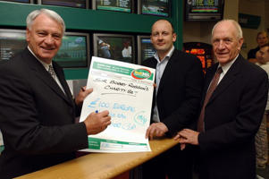 Sir Bobby Robson helped open a new bet365 flagship betting shop in 2002.