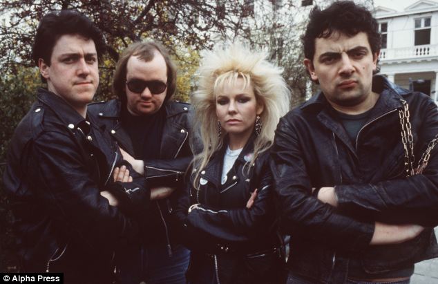 Griff and Mel with Pamela Stephenson and Rowan Atkinson starring in Not The Nine O'Clock News in 1980