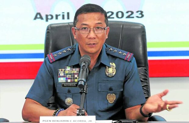 PNP chioef Benjamin Acorda Jr.