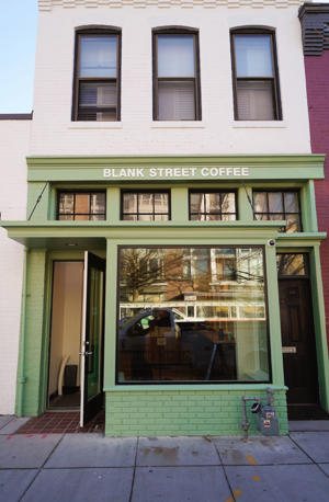 Blank Street Coffee opened on 14th Street NW on Saturday, January 21.