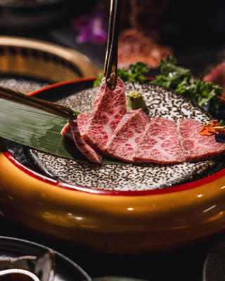 A5 Japanese wagyu kalibi at Gyusan.