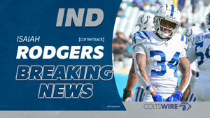 Report: Colts' Isaiah Rodgers Sr. subject of gambling investigation