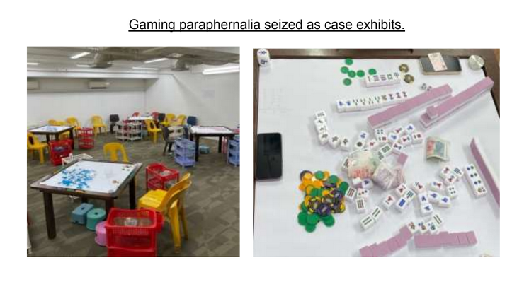 25 people, aged 31 to 76, arrested for illegal gambling activities along Gambas Crescent