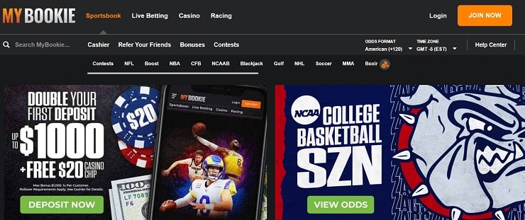 MyBookie Sports Homepage