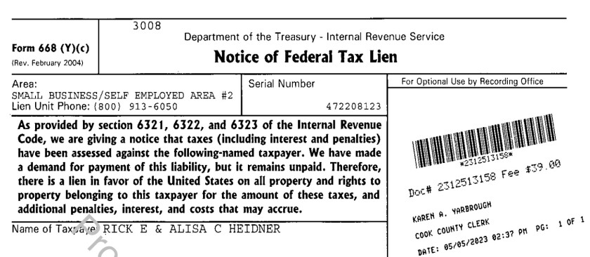 Rick Heidner, Illinois video gambling mogul, and his wife owe $5 million in income tax, IRS says