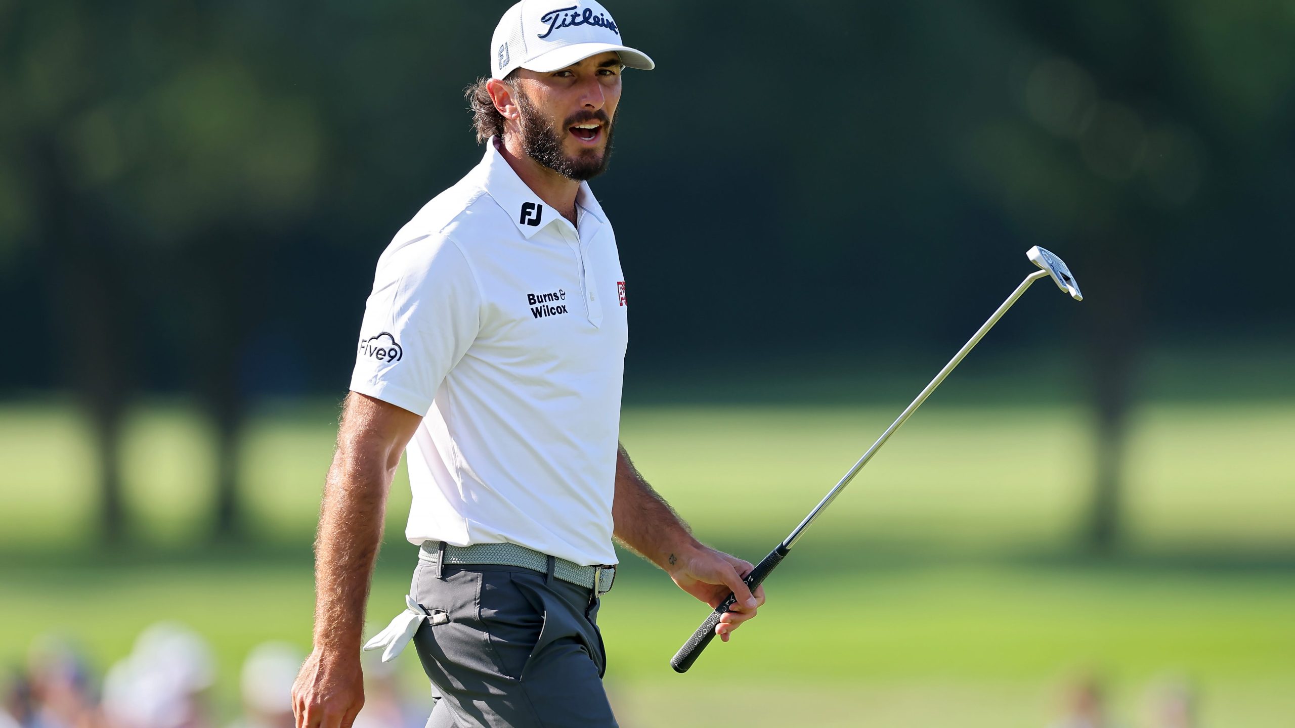 Gambling spectators yell at Max Homa, Chris Kirk during play at BMW Championship