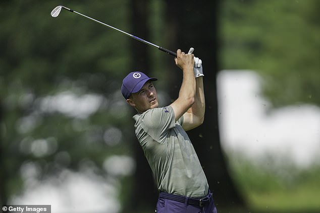 Jordan Spieth stopped himself before answering a question about Phil Mickelson's gambling