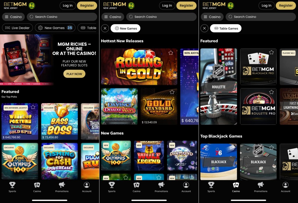 BetMGM Casino Mobile App