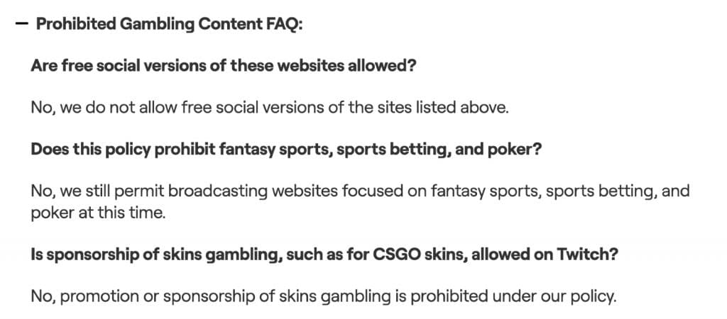 Twitch explicitly bans CSGO skin gambling sponsorships affecting countless streamers - Dexerto