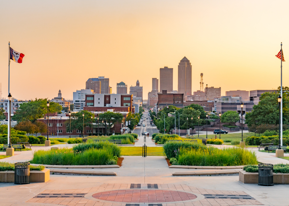 Des Moines, Iowa, skyline.