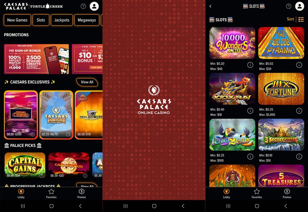 Caesars Palace Online Casino screen