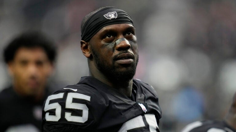 Las Vegas Raiders defensive end Chandler Jones.