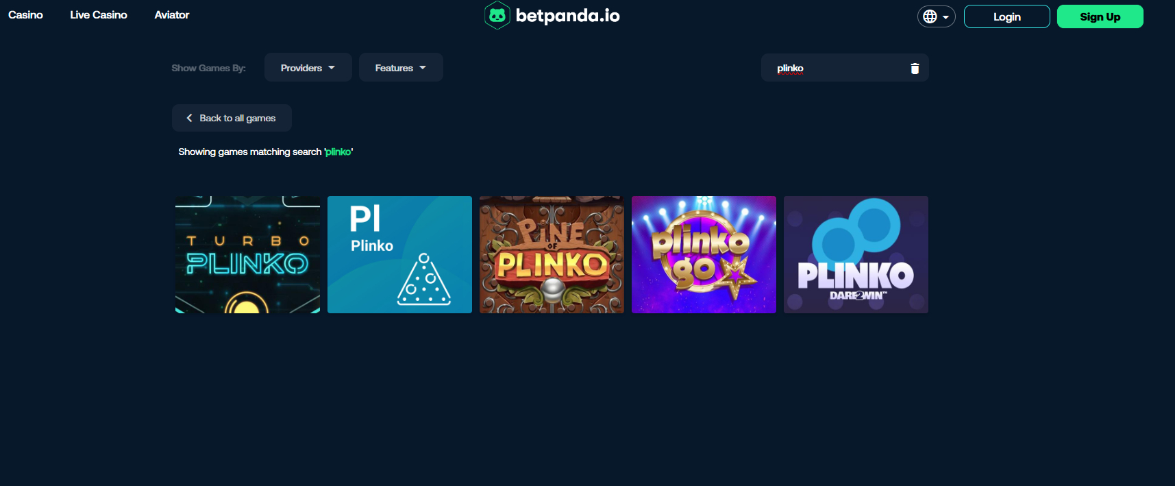 Betpanda plinko games