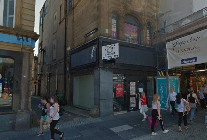 A Google Maps image of a former nail bar at 9 Fargate in Sheffield city centre. Sheffield Council refused a licence for a gambling arcade because of fears over crime and disorder in that area (Photo: Google Maps)