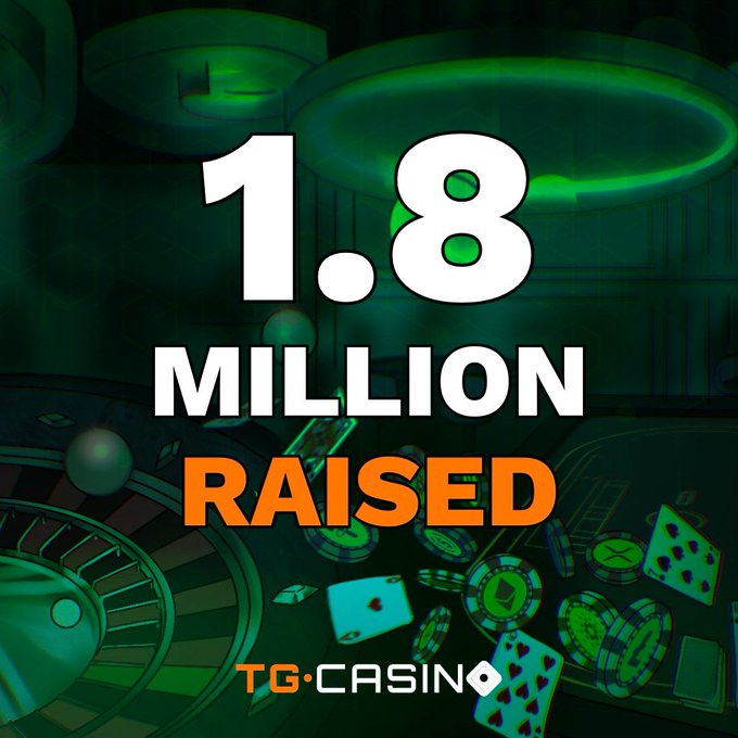 GambleFi Gains Traction: Best Telegram Crypto Casino TG Casino Soars Beyond $1.8M in Presale - Explore the High APY Gambling Crypto.