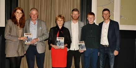 Full Power: Stephanie, Richie Sr, Ann, Richie Jr, Ruairí and Jamie at book launch on November 1 in Langton's Hotel Picture: Willie Dempsey