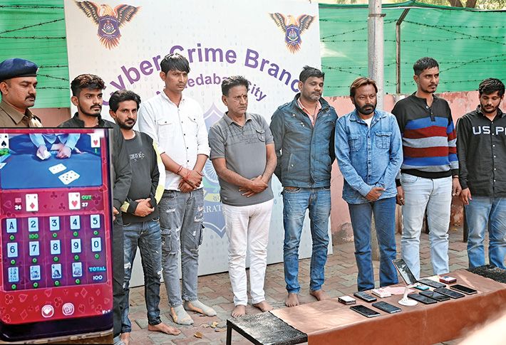 Cyber cell nabs 6 for online gambling through app