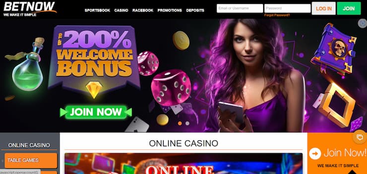 BetNow online gambling site in Texas