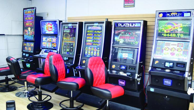 Gaming machines are legal in Georgia as long as the winnings are paid in store merchandise or lottery tickets. Three Jones County stores were in violation. CONTRIBUTED