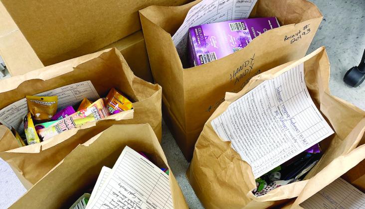 The investigator’s offices at the Jones County Sheriff’s Office were filled with seized items from stores found in violation, including all cash on the premises. DEBBIE LURIE-SMITH/Staff