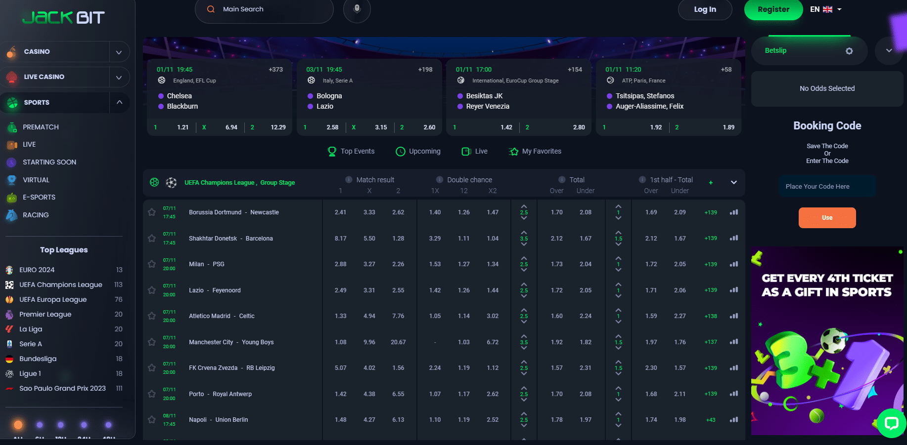 jackbit sportsbook dashboard