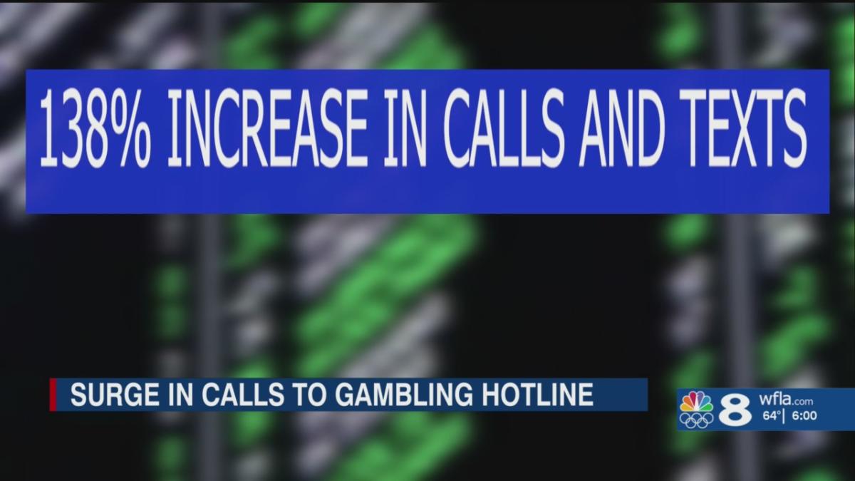 Calls to Florida gambling helpline increased 138% since sports betting launched in December