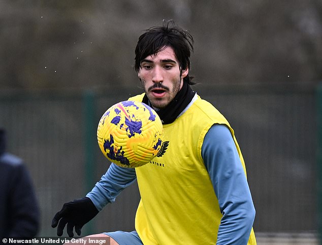 What has Newcastle's Sandro Tonali been up to during his 10-month ban?