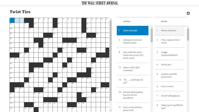 WSJ Crossword