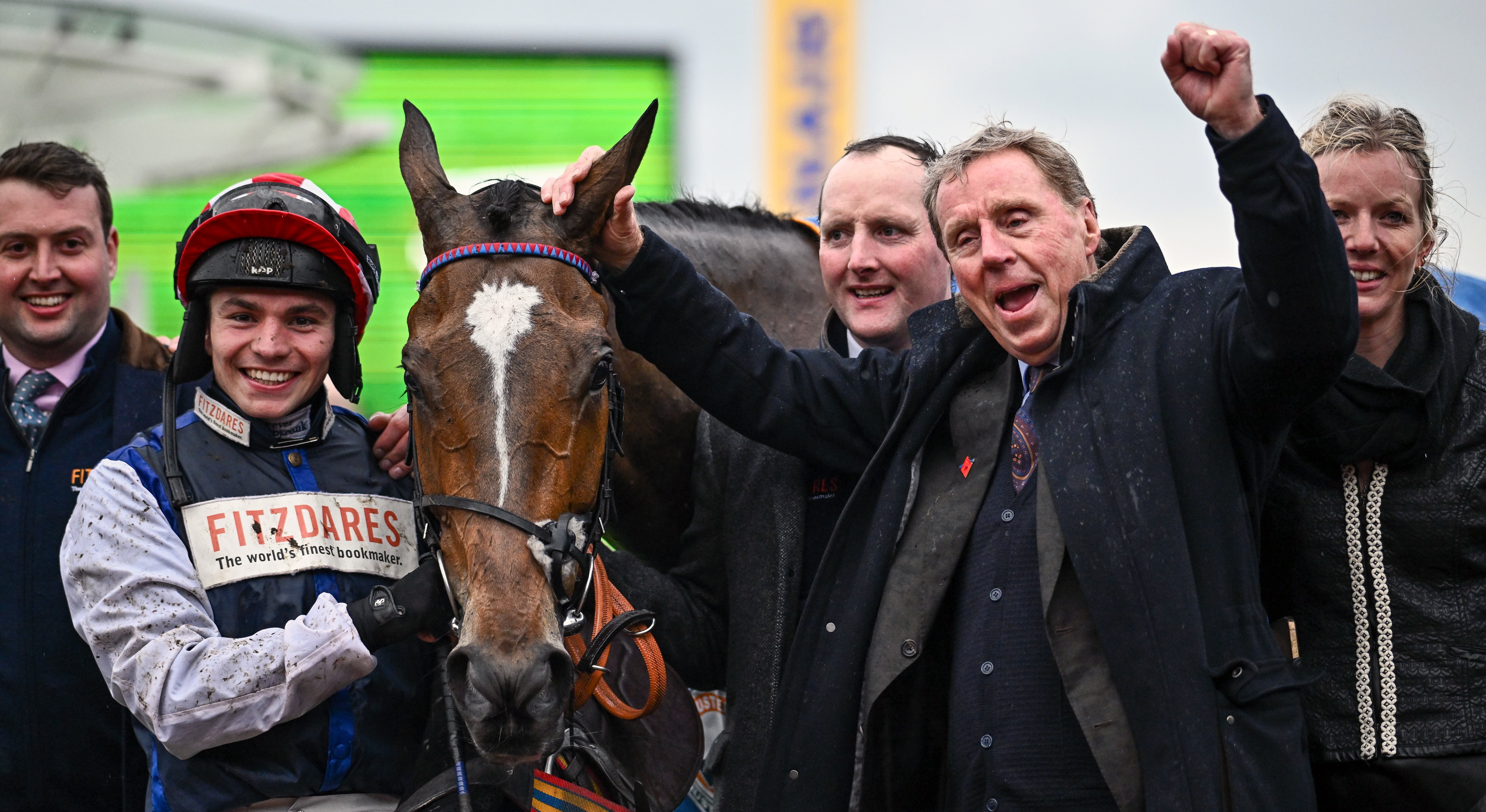 Harry Redknapp claimed his first Cheltenham winner with Shakem Up'Arry